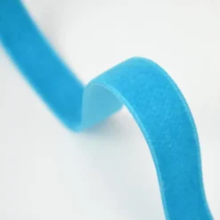 Ruban velours Bleu Turquoise, 16mm, .