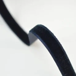 Ruban velours MARINE, 9mm, .