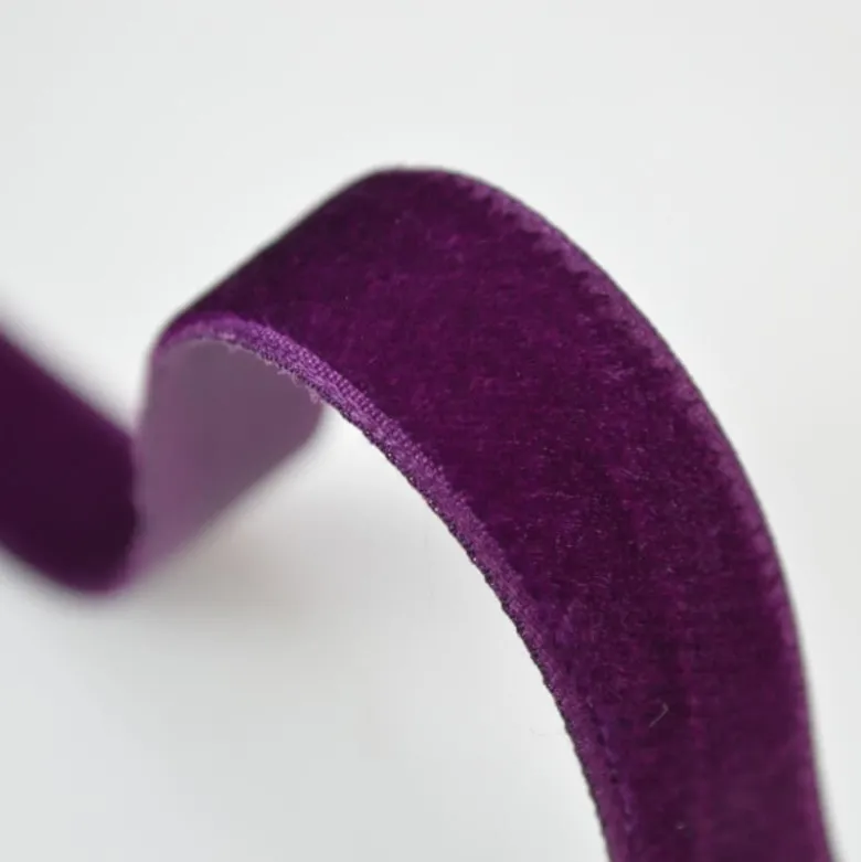 Ruban velours VIOLET, 16mm, .