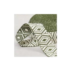 Sangle ethnique - losange Kaki et blanc