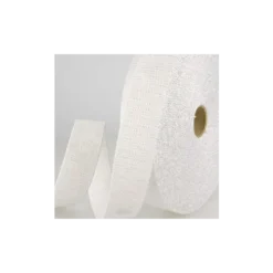 Sangle Lurex Blanc et argent 30mm pour sac