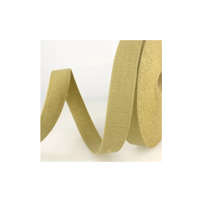 Sangle Lurex Lin et Or 30mm pour sac