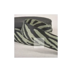 Sangle motif savane vert amande - 38mm