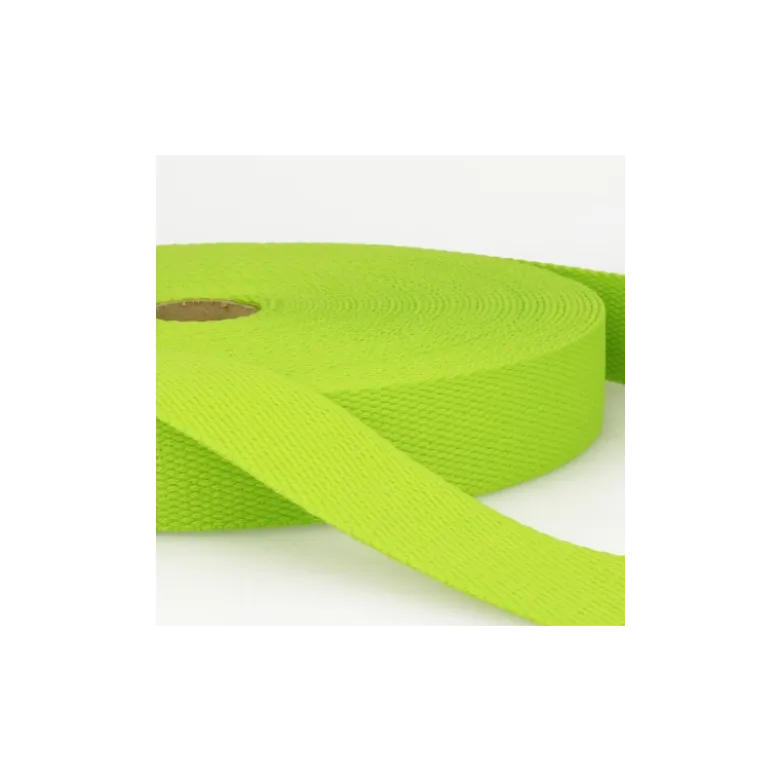 Sangle renforcée en coton pour sac coloris Vert Anis