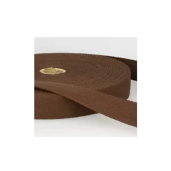Sangle renforcée en coton pour sac coloris marron foncé