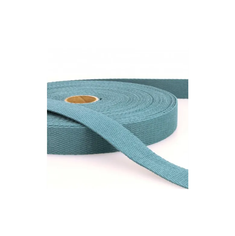 Sangle renforcée en coton pour sac coloris Vert de gris