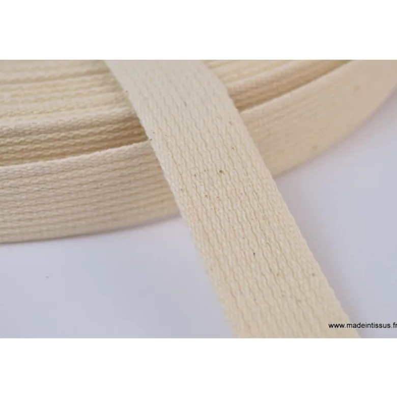 Sangle rigide Coloris Crème Largeur 25mm