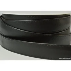 Sangle simili cuir pour la maroquinerie 25mm NOIR
