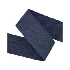 Sangle souple 38mm en coton - Bleu marine