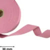 Sangle souple 30mm en coton - Vieux rose