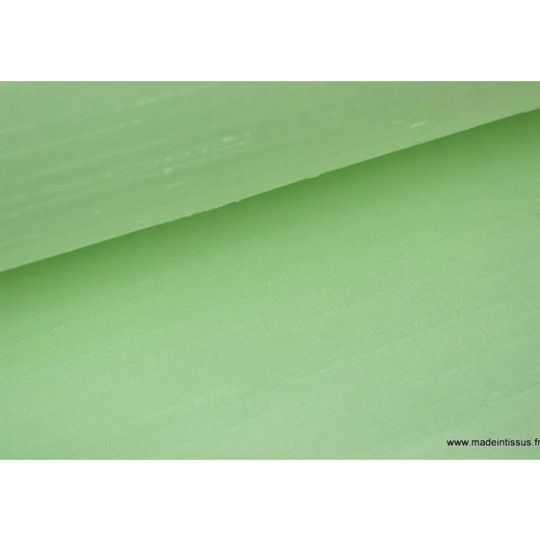 Satin doupion duchesse polyester vert nil