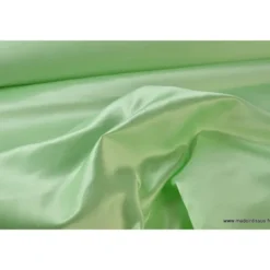 Satin doupion duchesse polyester vert nil