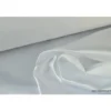 Satin doupion duchesse polyester blanc .