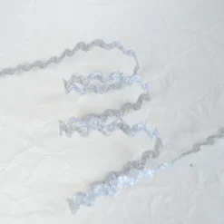 Serpentine Croquet Lurex Argent - 10.5mm