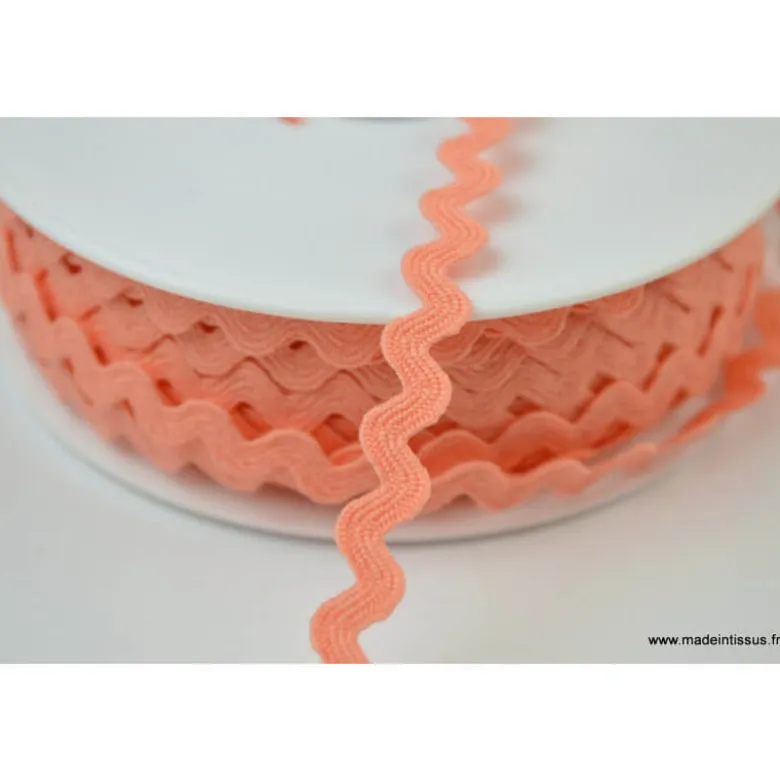 Serpentine Croquet uni Corail 9mm x1m