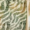 Tissu Batik "Sumatra Leaf" – feuillage graphique vert et ocre