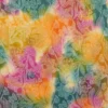 Tissu Batik Viscose “Soleil Levant” – Motif fleuri pointillé multicolore