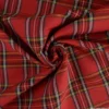 Tissu Bengaline tartan écossais Rouge et vert