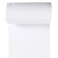 Tissu Bord-côte côtelé - Blanc
