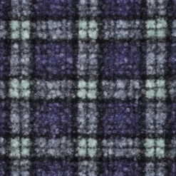 Tissu Bouclette Manteau Tartan lavande foncé