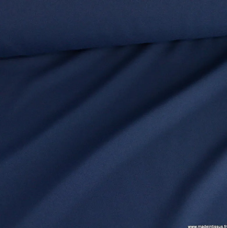 Tissu Burlington bleu marine au mètre