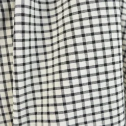 Tissu carreaux tissé teint – Noir et blanc