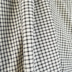 Tissu carreaux tissé teint – Noir et blanc
