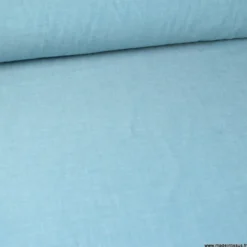 Tissu chambray coloris Pétrole - OEKO TEX