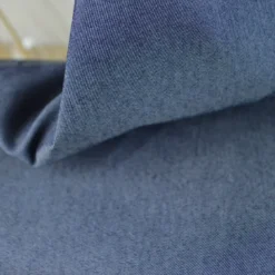 Tissu chino sergé Stretch Bleu jean