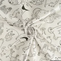 Tissu à colorier Barley motifs chiens - OEKO TEX