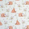 Tissu coton Agaric motif ours et lapins fond blanc - OEKO TEX