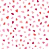 Tissu coton Amour motif coeurs roses et rouge fond blanc - OEKO TEX
