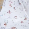 Tissu coton Aviateur motif avions, montgolfières et animaux -OEKO TEX