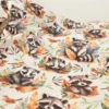 Tissu coton cretonne Blaise motif ratons laveurs et blaireaux -OEKO TEX