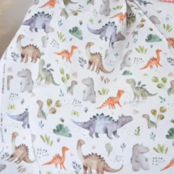 Tissu coton Dinox motif dinosaures - OEKO TEX