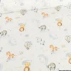 Tissu Coton Dormeur motif animaux fond blanc - OEKO TEX