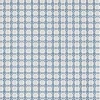 Tissu coton enduit Geline graphique et fleurs bleu et gris