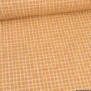 Tissu coton Enduit Jules à carreaux coloris cassonade