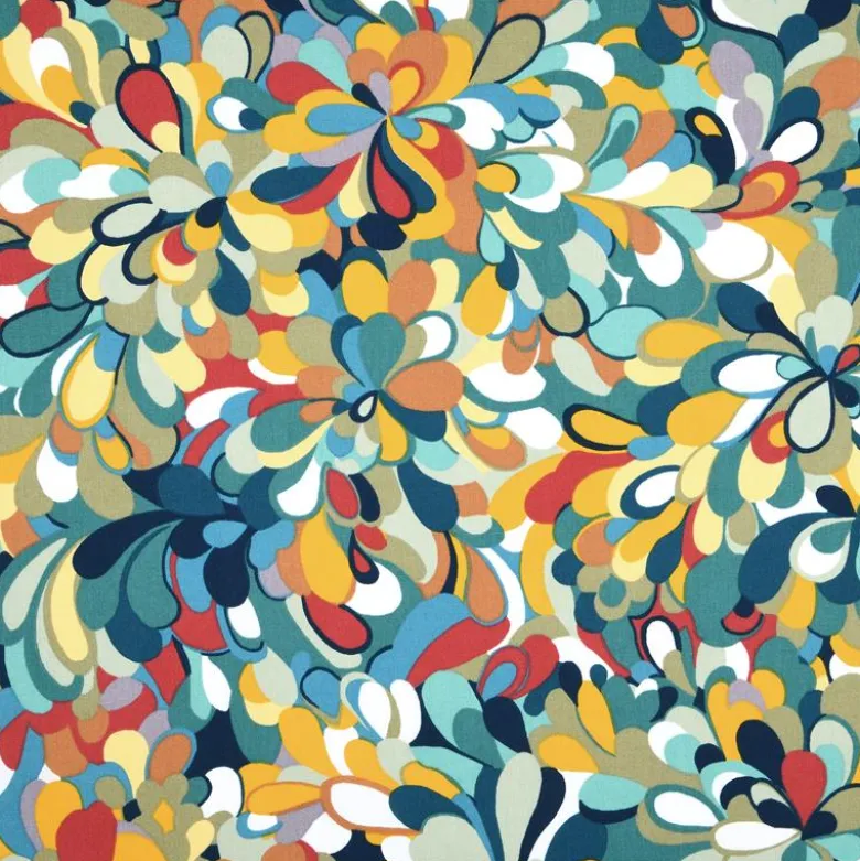 Tissu coton enduit Splash multicouleur