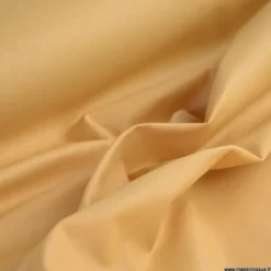 Tissu coton Enduit uni Avoine - Oeko tex