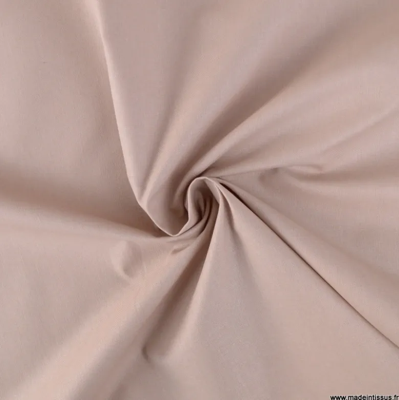 Tissu coton Enduit uni Galet - Oeko tex