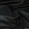 Tissu coton Enduit uni Noir -Oeko tex