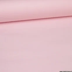 Tissu coton Enduit uni Rose Blush -Oeko tex