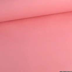 Tissu coton Enduit uni Rose Sorbet - Oeko tex