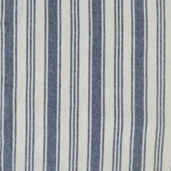 Tissu coton Eugene tissé teint à rayures Indigo