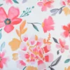 Tissu coton Felis XXL motif fleurs aquarelle roses fond blanc