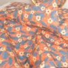 Tissu coton fleuri fond corail Moon Light Garden - RJR fabric - OEKO TEX