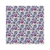 Tissu coton Gange motif fleurs bleu - OEKO TEX