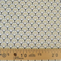 Tissu coton Gaudi écailles Beige - OEKO TEX