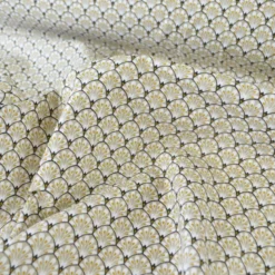 Tissu coton Gaudi écailles Beige - OEKO TEX